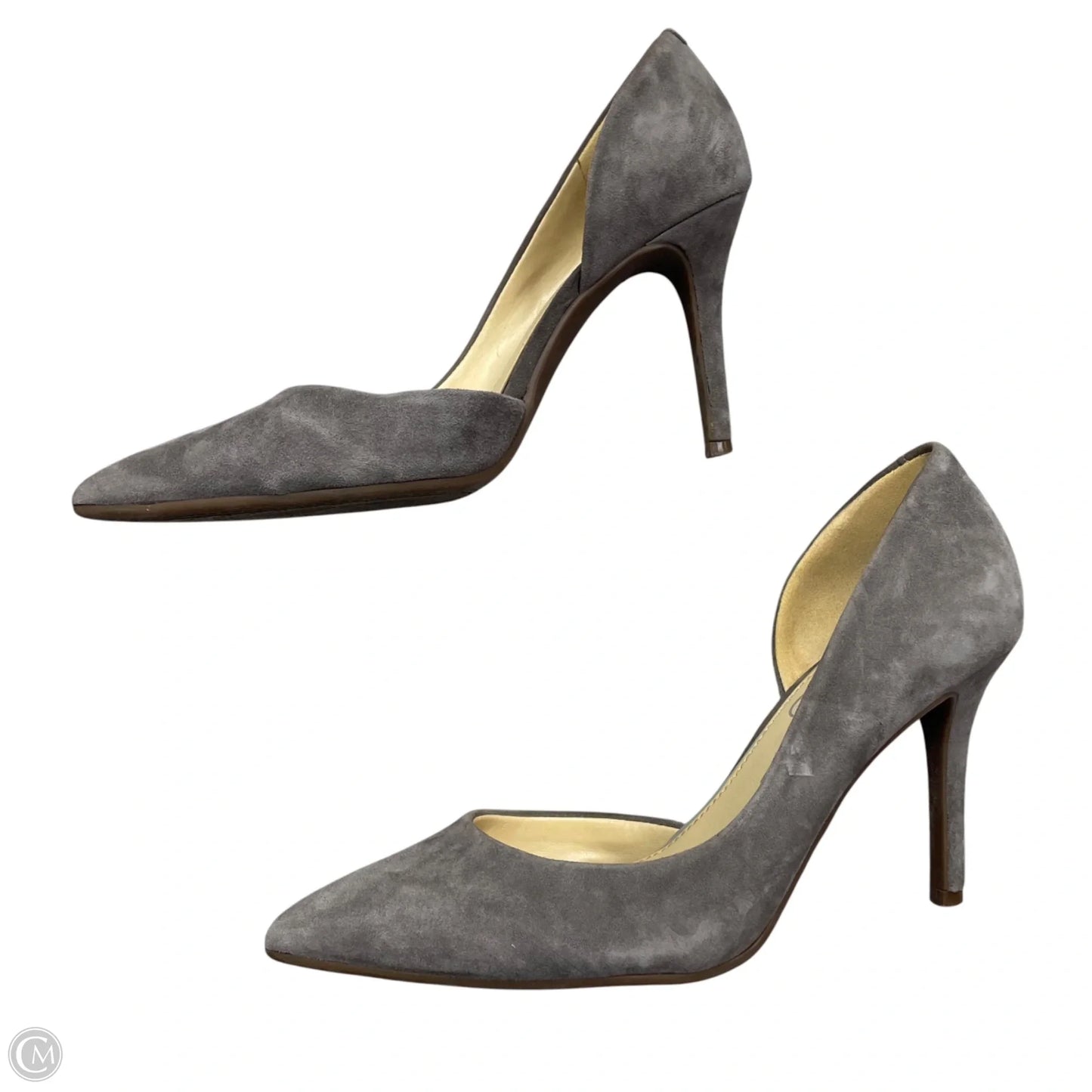 Shoes Heels Kitten By Jessica Simpson In Grey, Size: 7.5