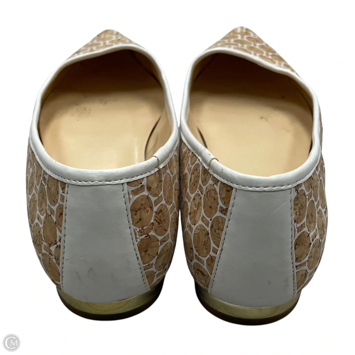 Shoes Flats By Wonder In Tan & White, Size: 8
