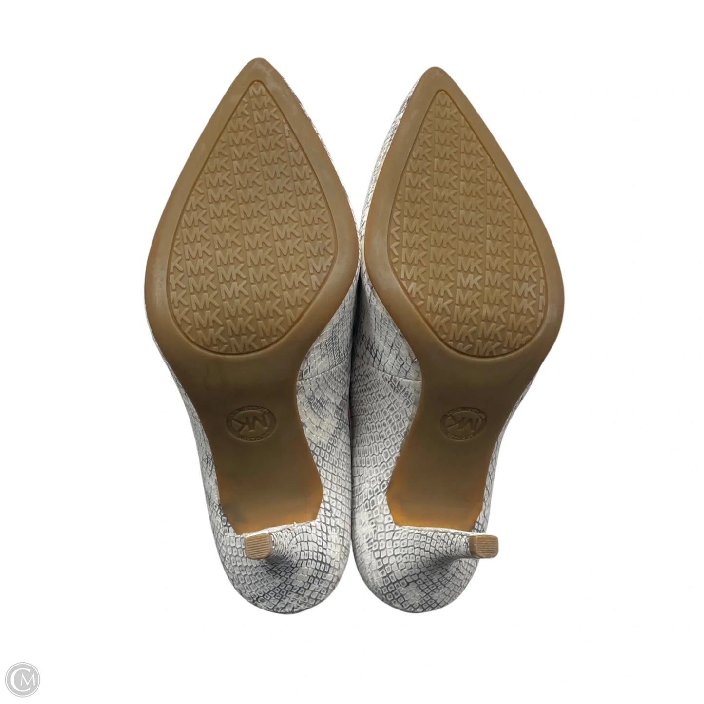 Shoes Heels Stiletto By Michael By Michael Kors In Grey & White, Size: 7.5