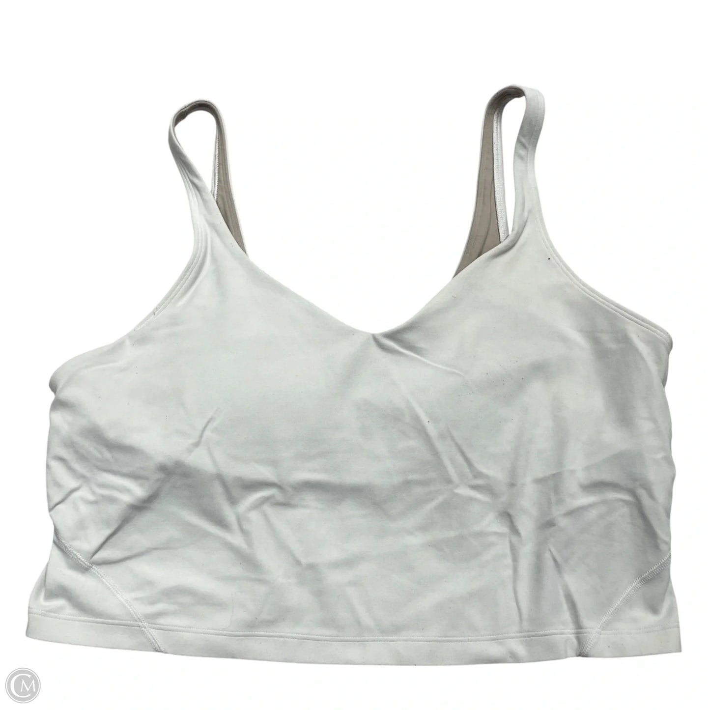 Athletic Bra By Lululemon In White, Size: Xl