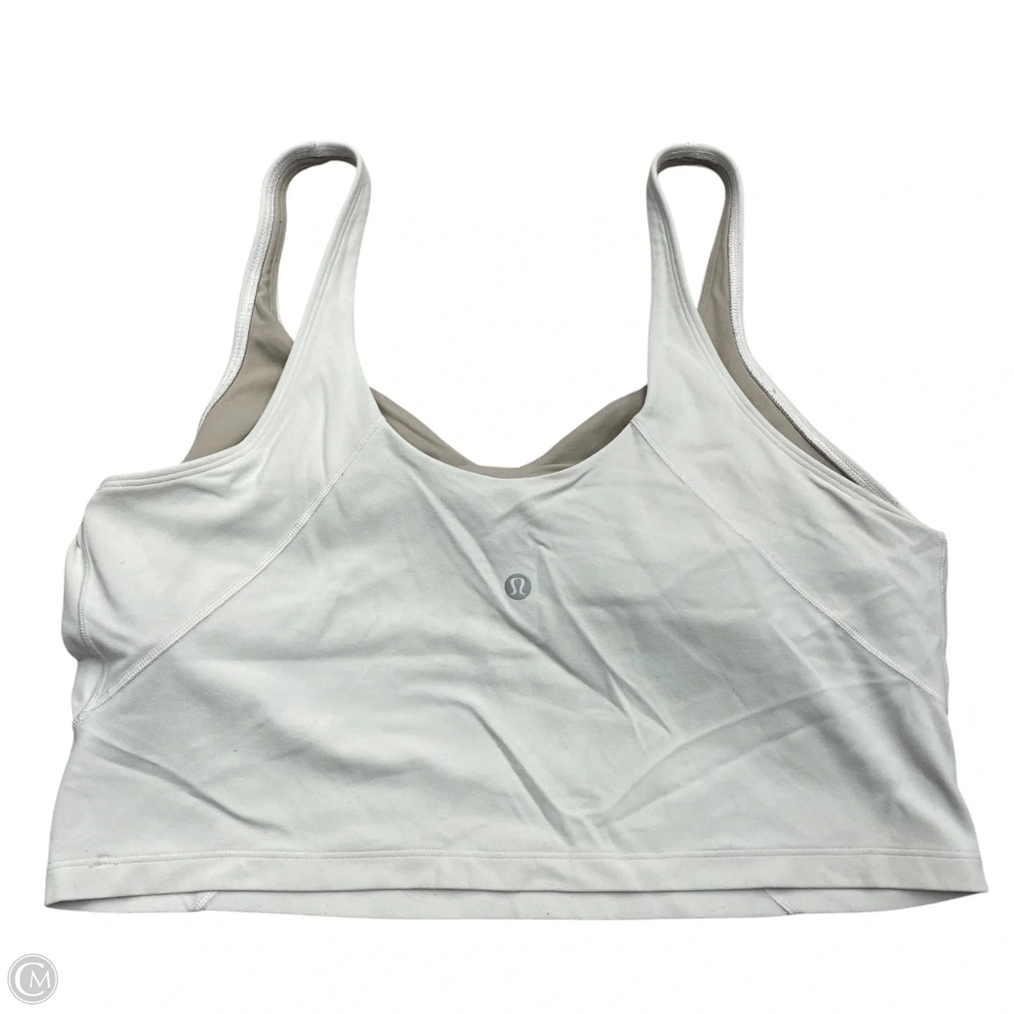 Athletic Bra By Lululemon In White, Size: Xl