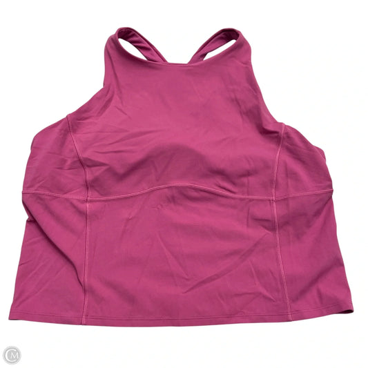 Athletic Tank Top By Lululemon In Pink, Size: Xl