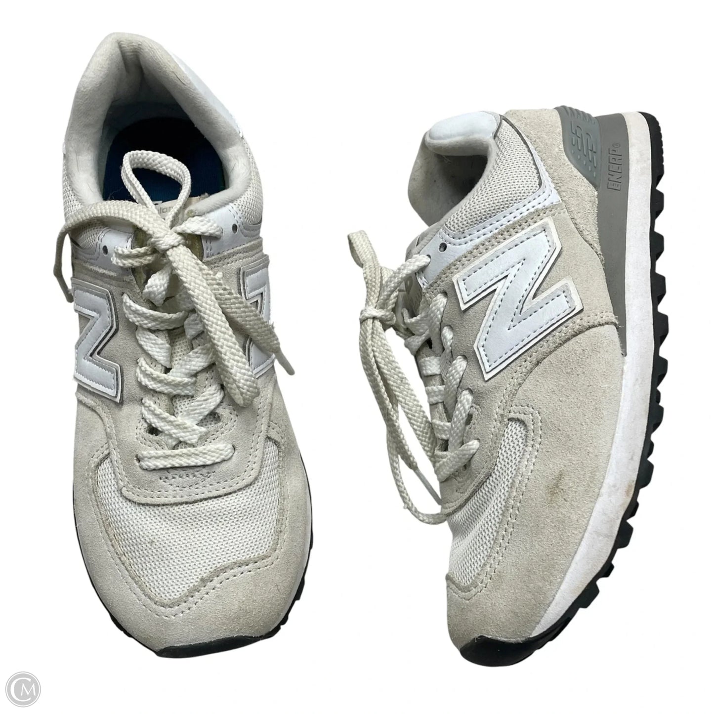 Shoes Sneakers By New Balance In Grey & White, Size: 8.5