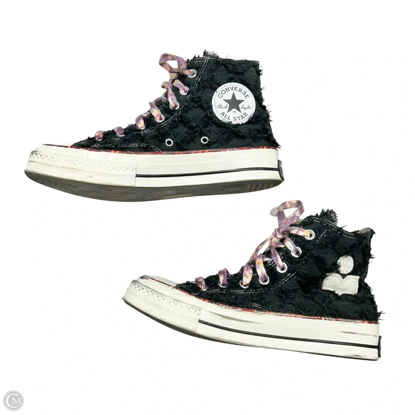 Shoes Designer By Isabel Marant In Black & Purple, Size: 8