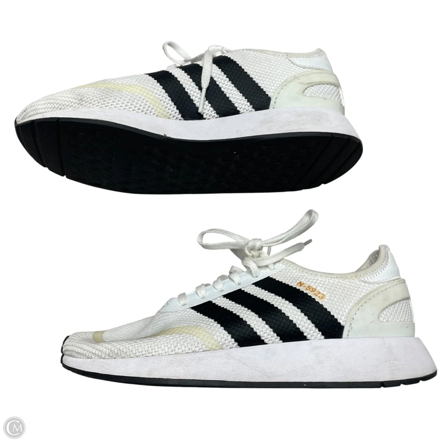 Shoes Athletic By Adidas In Black & White, Size: 7