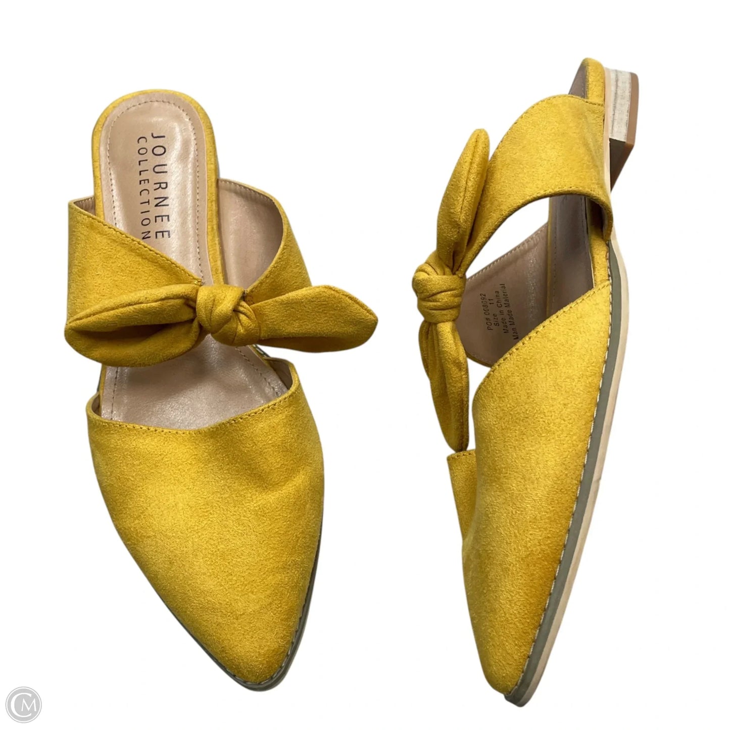 Shoes Flats By Journee In Yellow, Size: 11