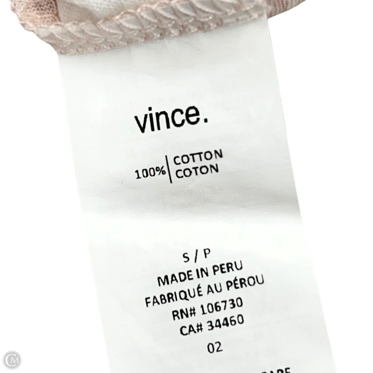 Top Sleeveless By Vince In Mauve, Size: S