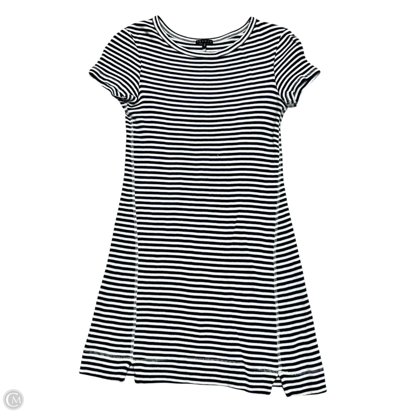 Dress Casual Short By Theory In Blue & White, Size: M