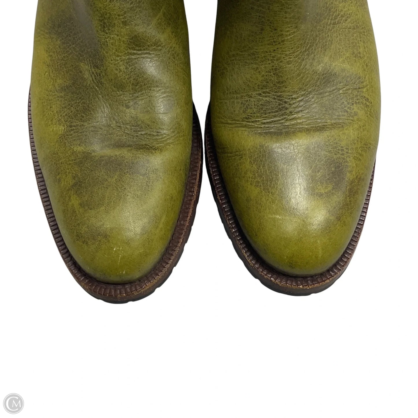 Boots Mid-calf Flats By Vibram In Green, Size: 8