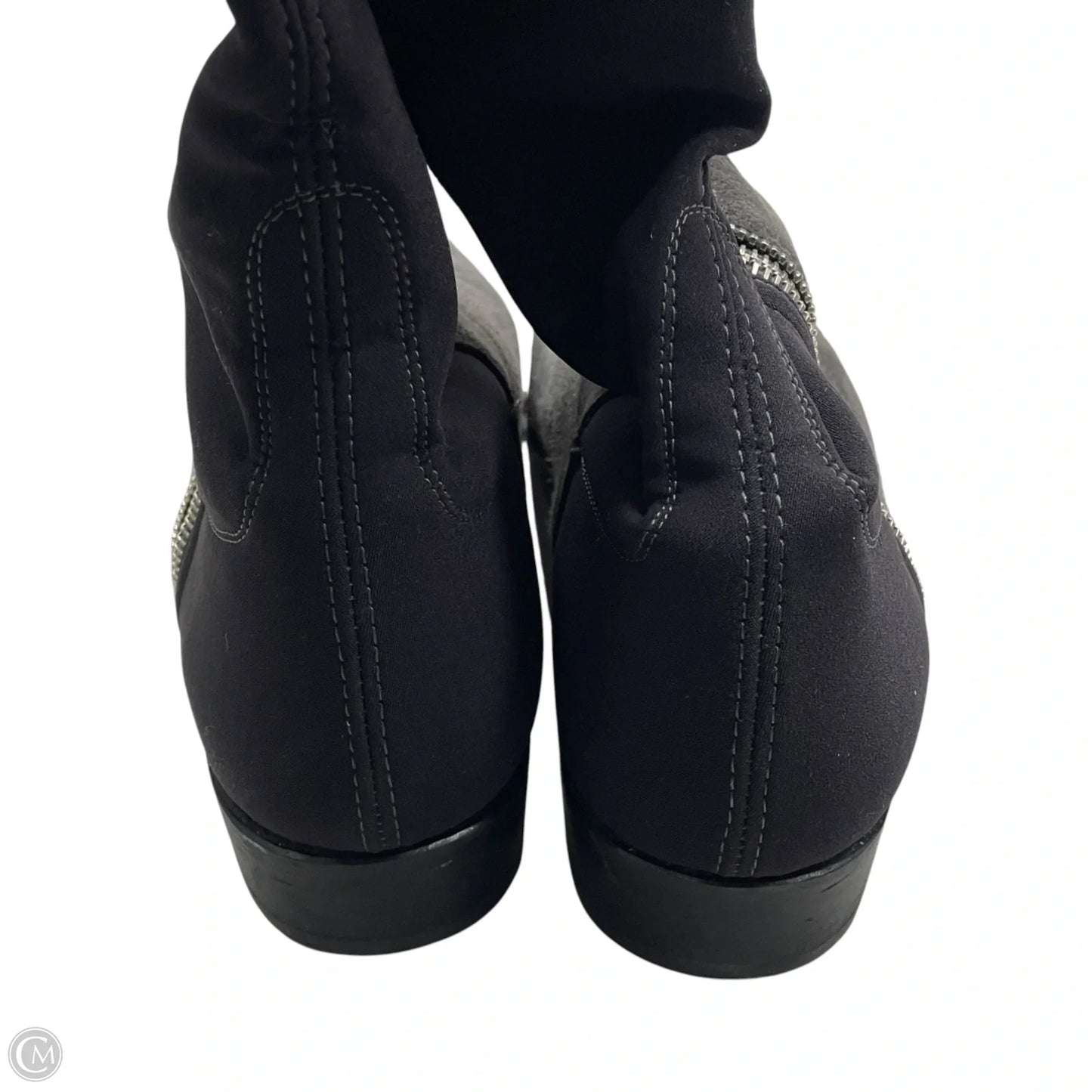 Boots Designer By Stuart Weitzman In Black & Grey, Size: 8.5