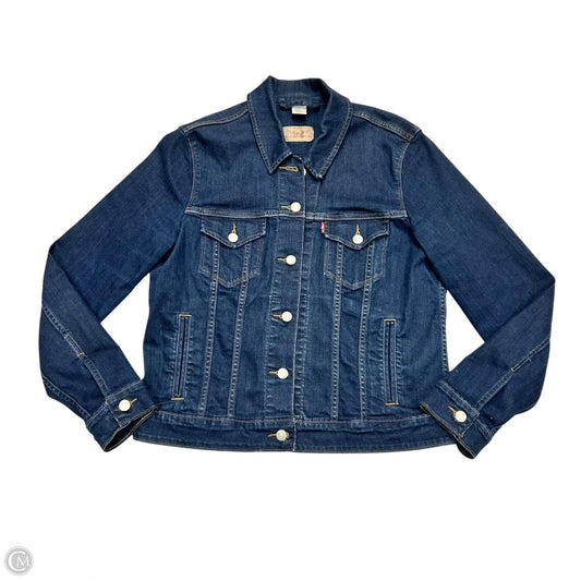 Jacket Denim By Levis In Blue Denim, Size: Xl