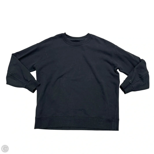 Athletic Sweatshirt Crewneck By Lululemon In Black, Size: M