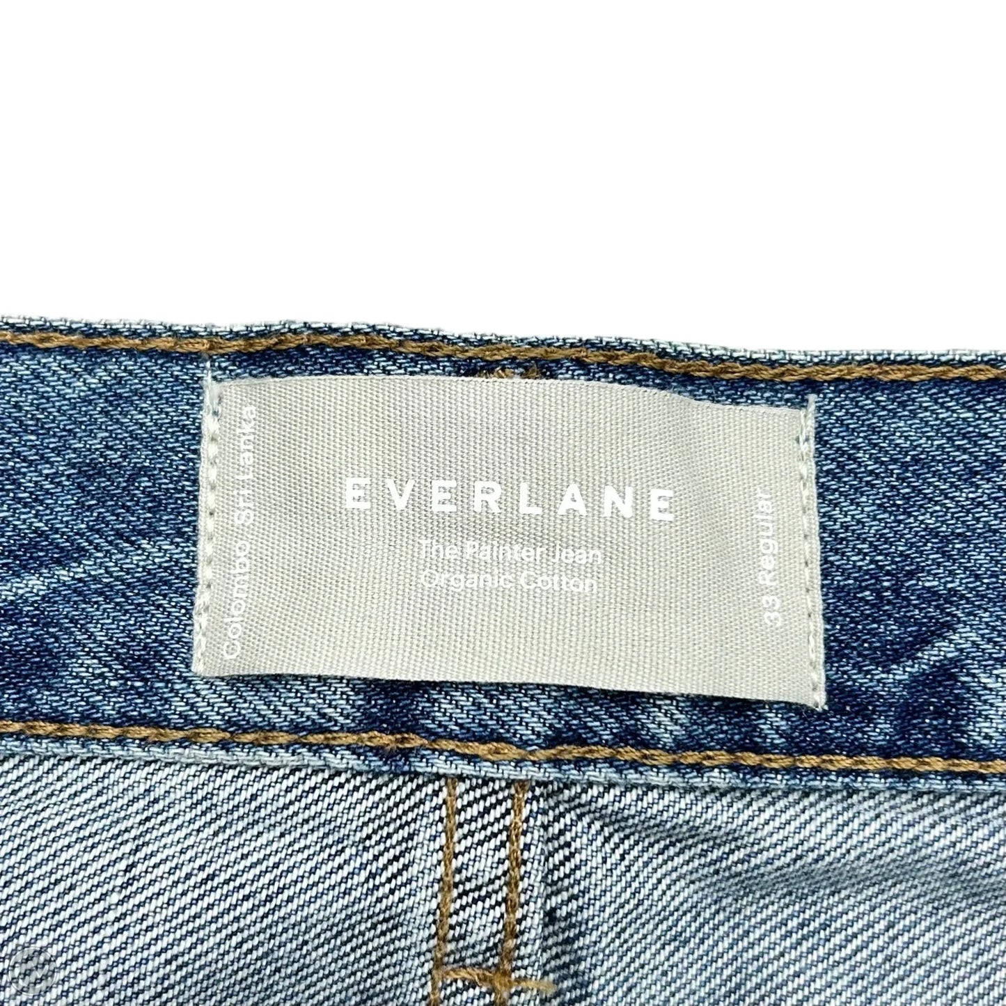 Jeans Wide Leg By Everlane In Blue Denim, Size: 16