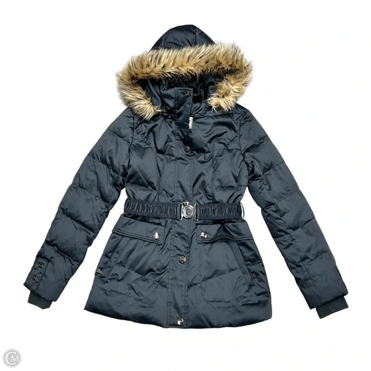 Coat Parka By Dkny In Black & Brown, Size: Xs