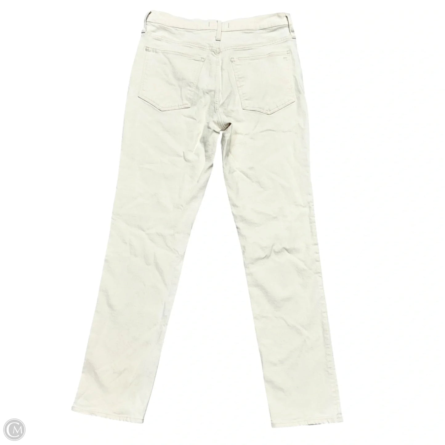Jeans Straight By Madewell In Cream Denim, Size: 10t