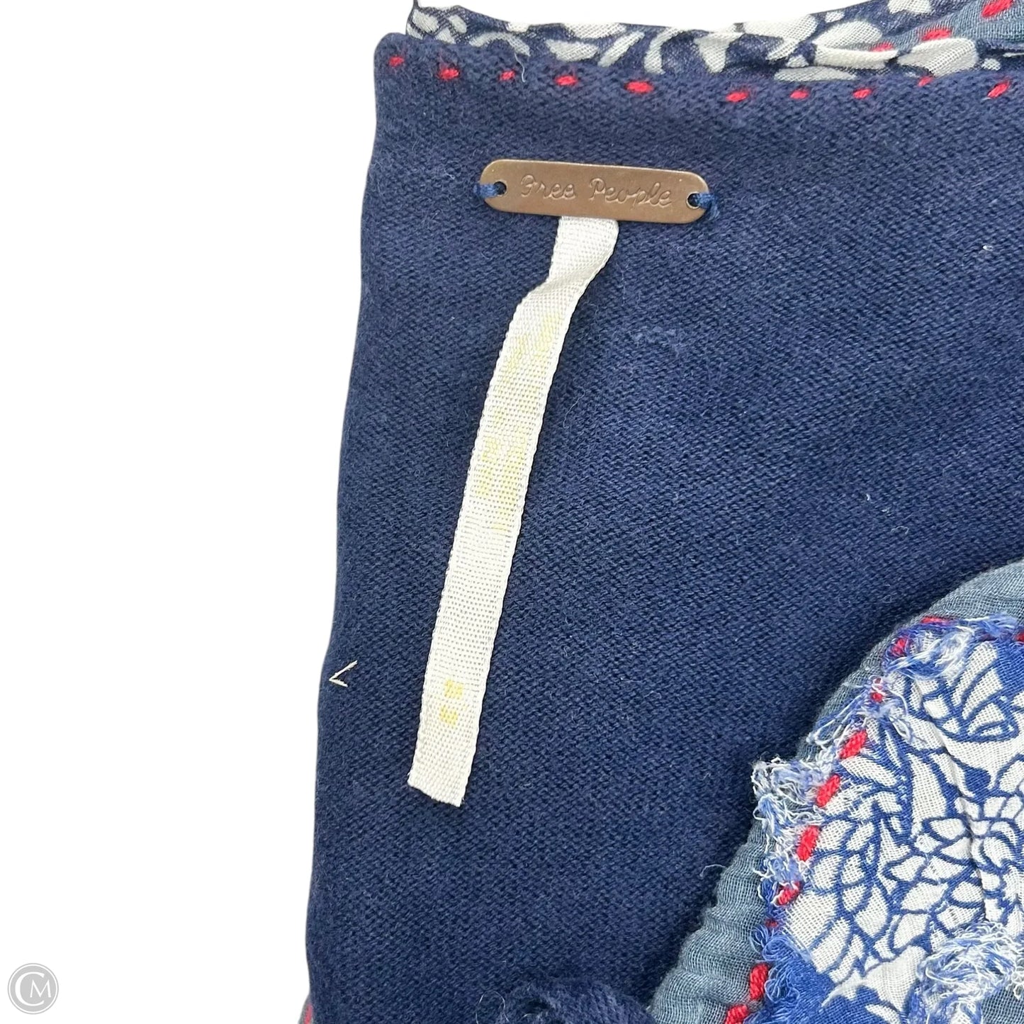 Top Short Sleeve By Free People In Blue Red & White, Size: M