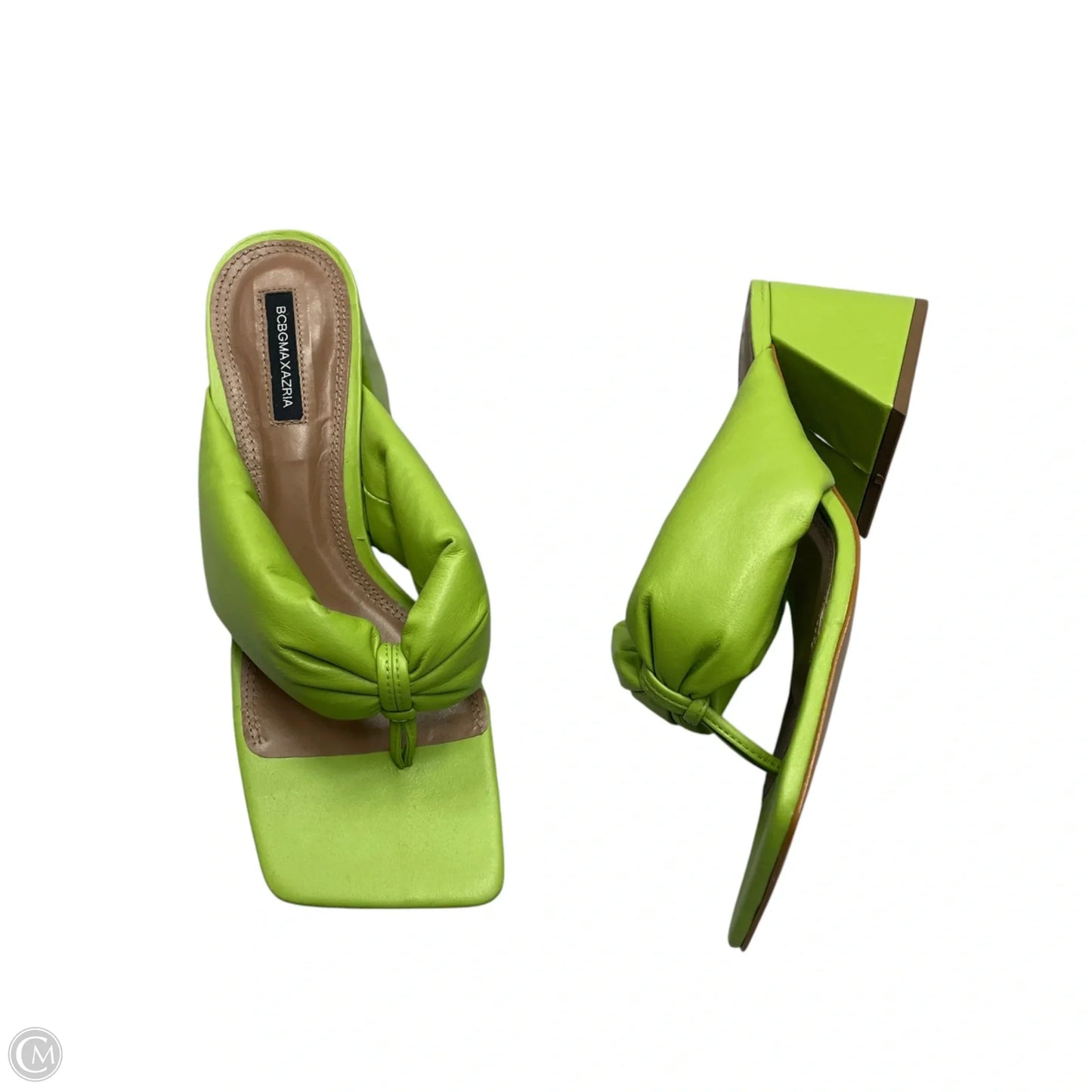 Sandals Heels Block By Bcbgeneration In Green, Size: 8.5