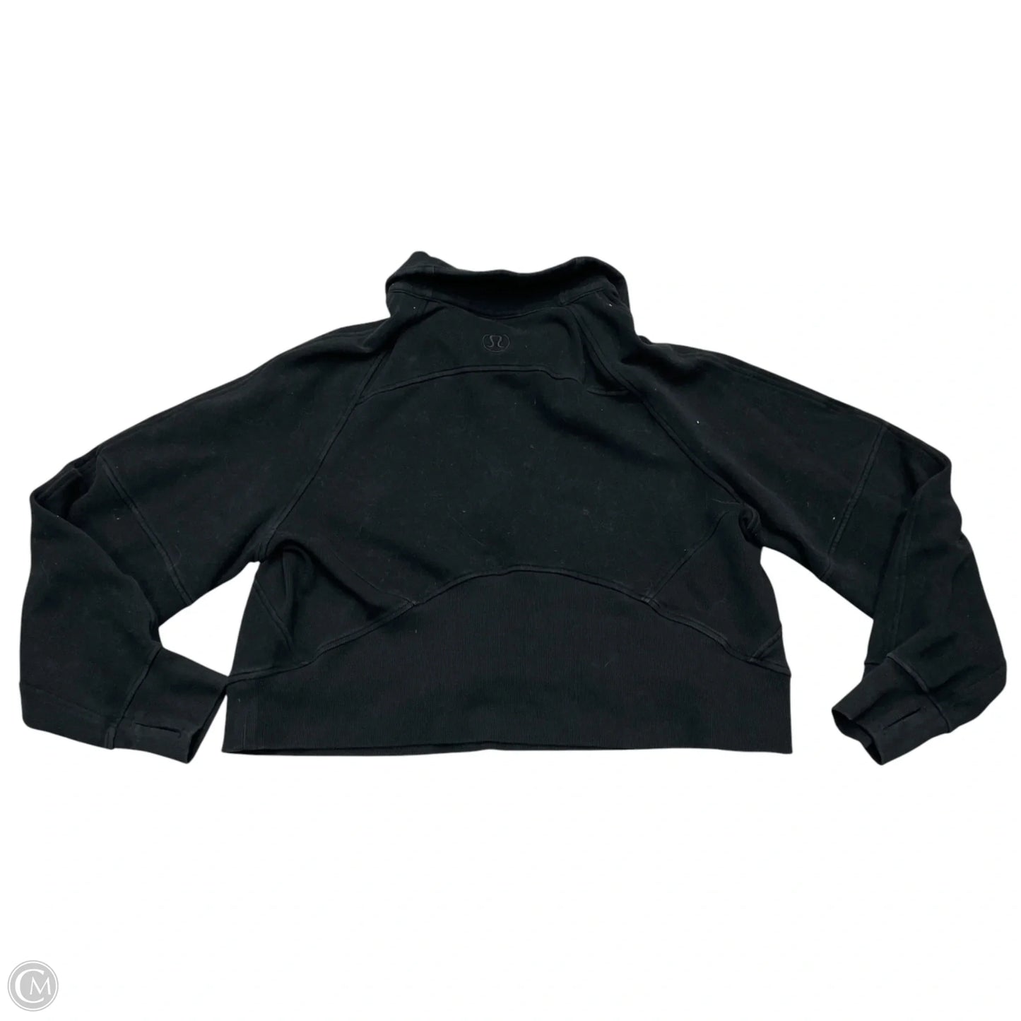 Athletic Sweatshirt Collar By Lululemon In Black, Size: M