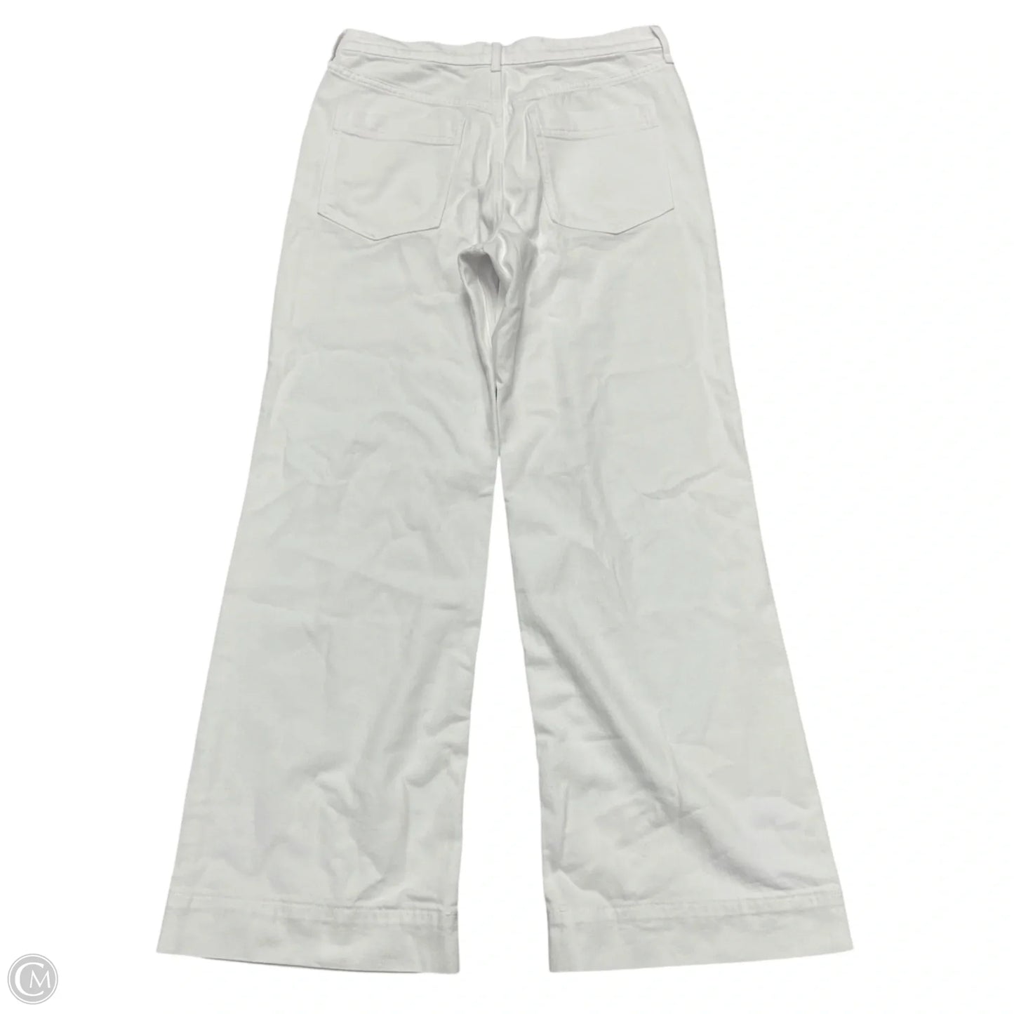 Jeans Wide Leg By J. Crew In White Denim, Size: 8