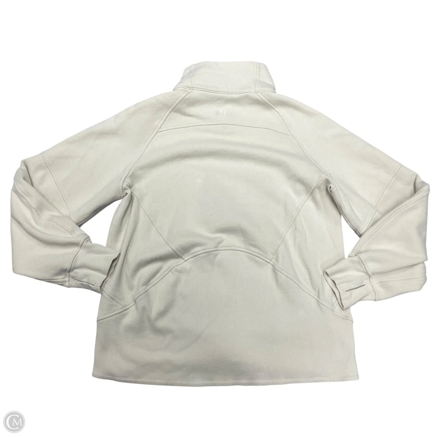 Athletic Sweatshirt Collar By Lululemon In Ivory, Size: Xs