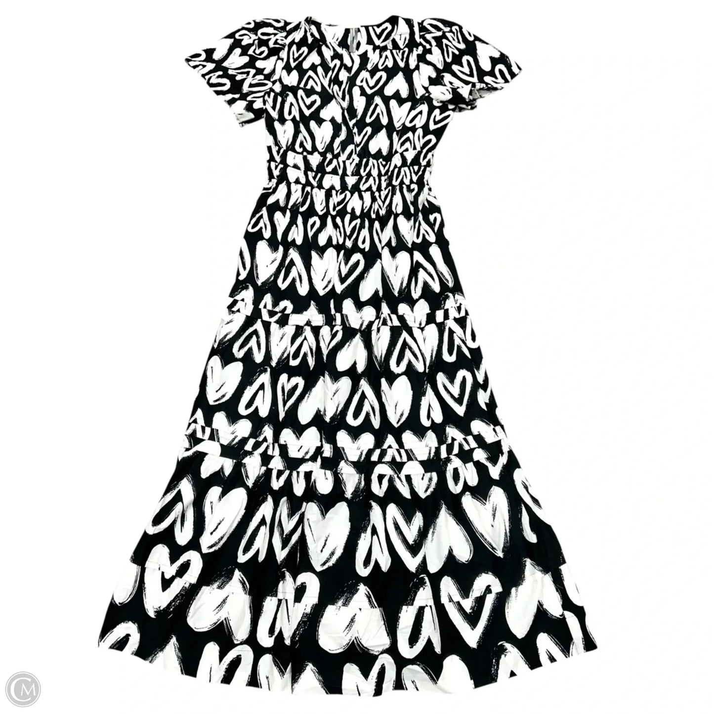 Dress Casual Maxi By Anthropologie In Black & White, Size: S