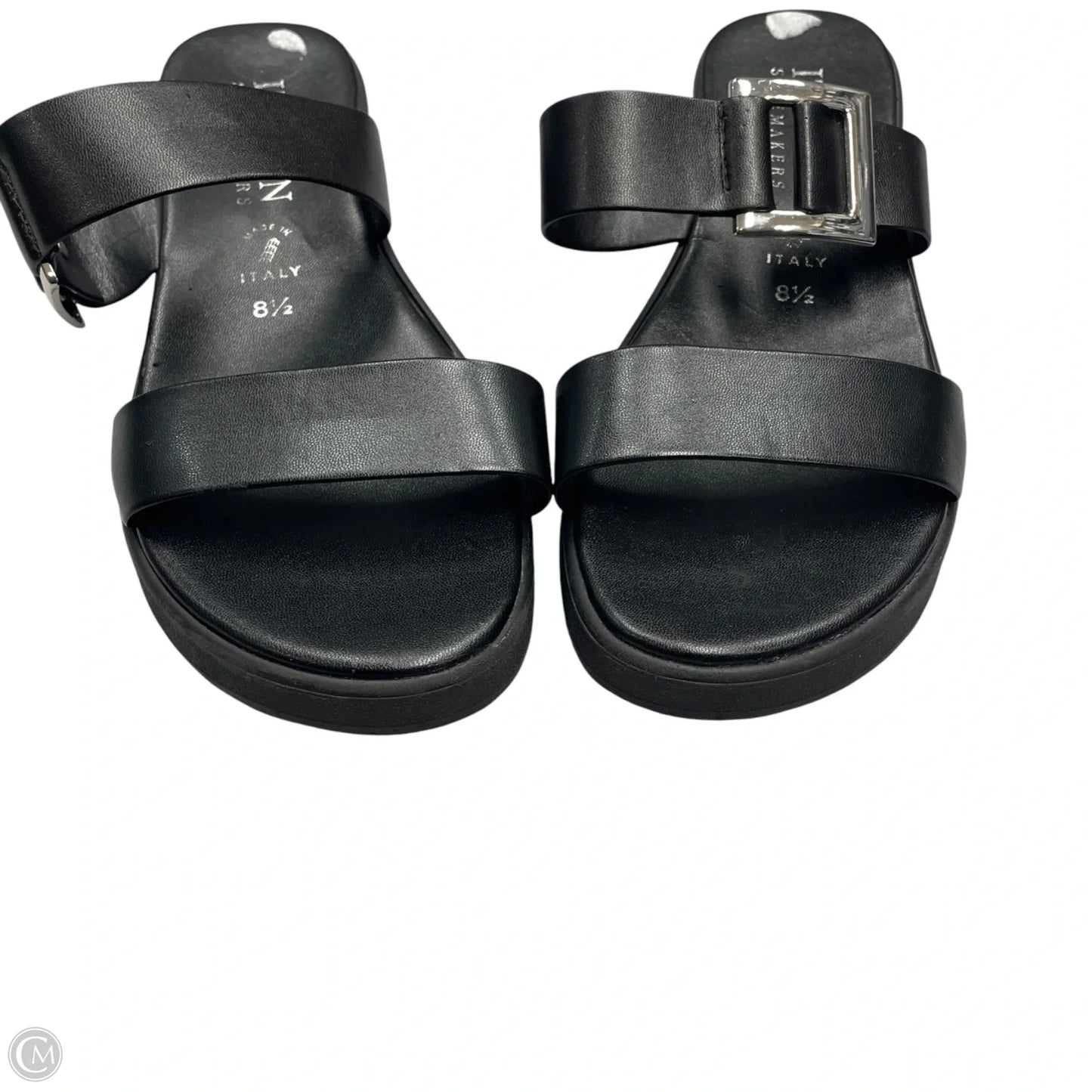 Sandals Flats By Italian Shoemakers In Black, Size: 8.5