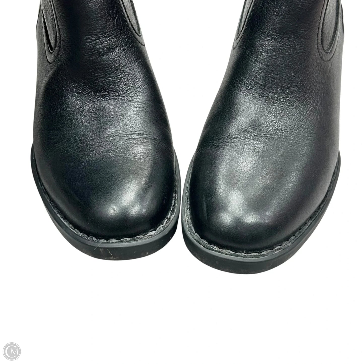 Boots Leather By Born In Black, Size: 6.5