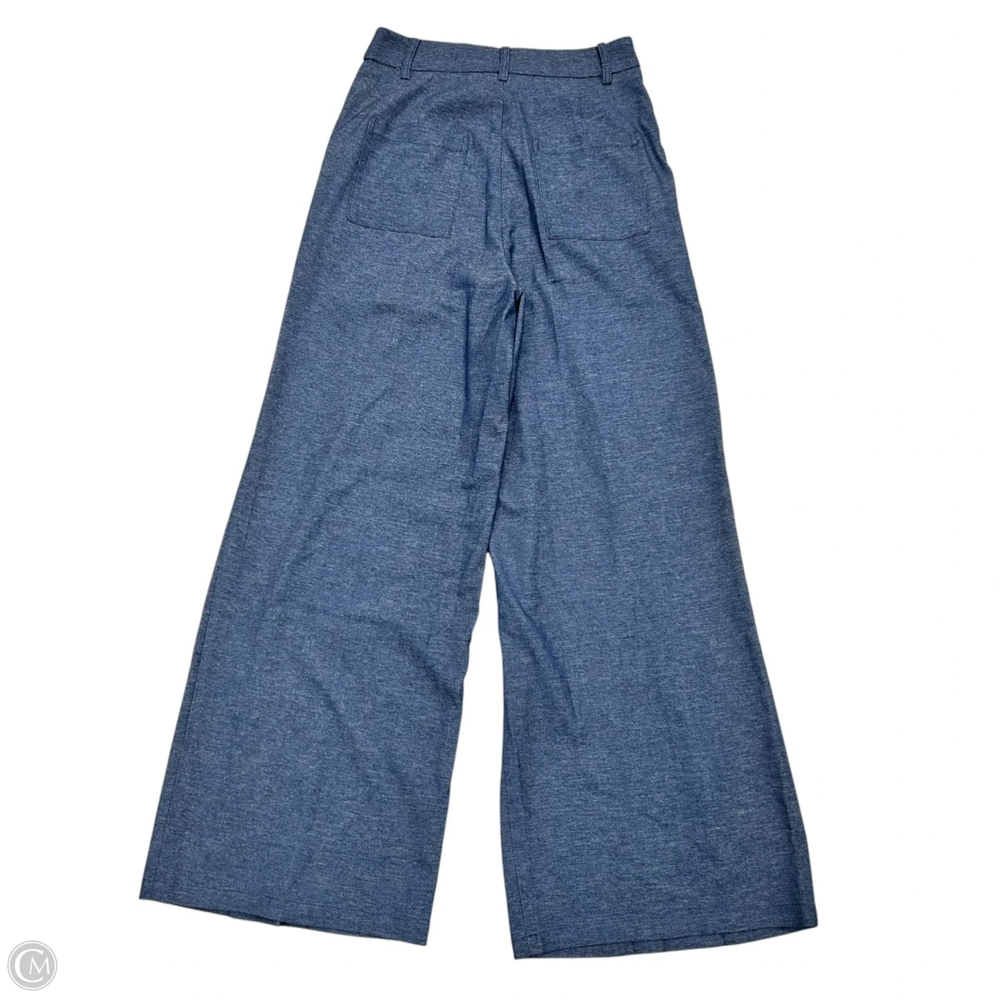 Pants Wide Leg By Commense In Blue Denim, Size: Xs
