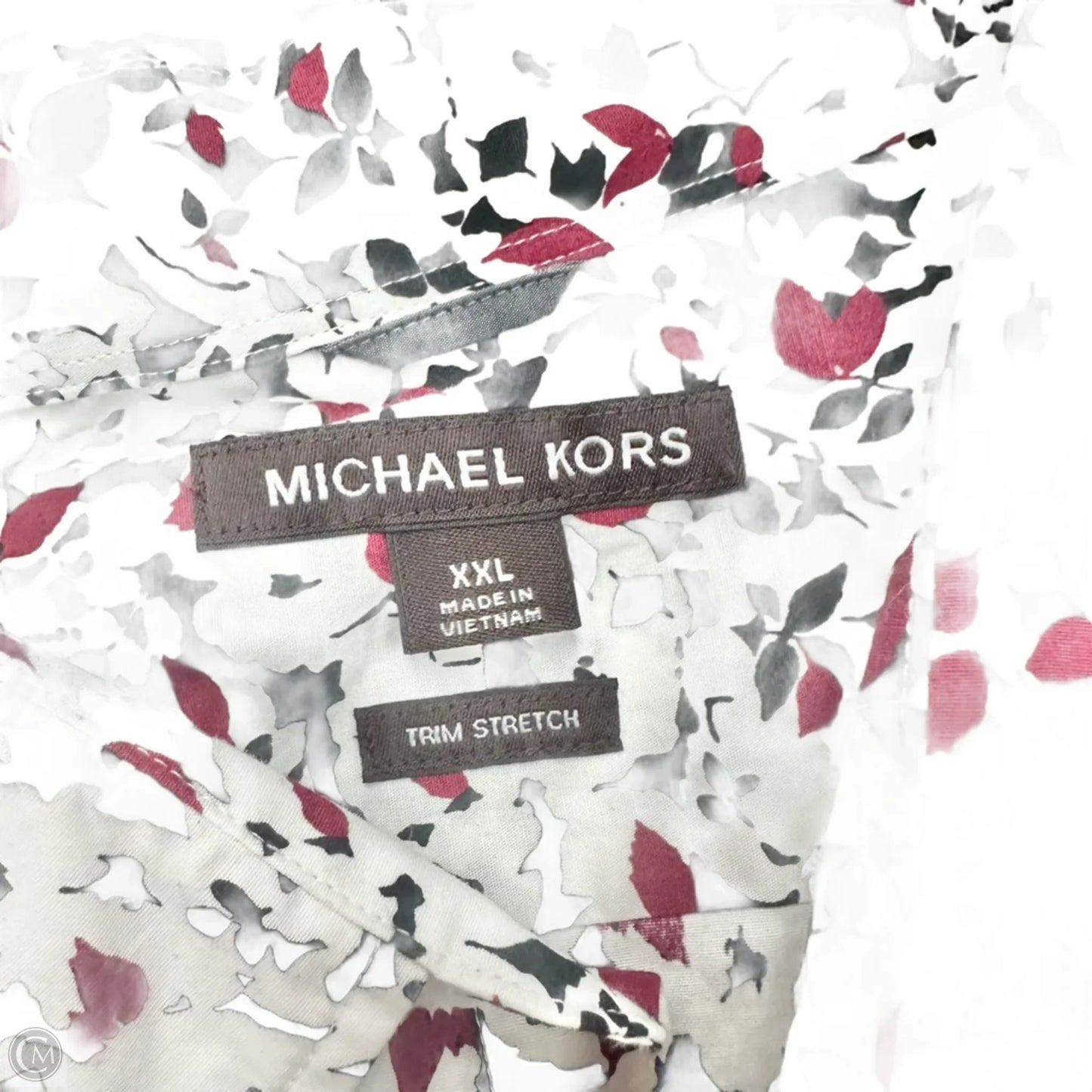 Top Long Sleeve Designer By Michael Kors In White, Size: Xxl