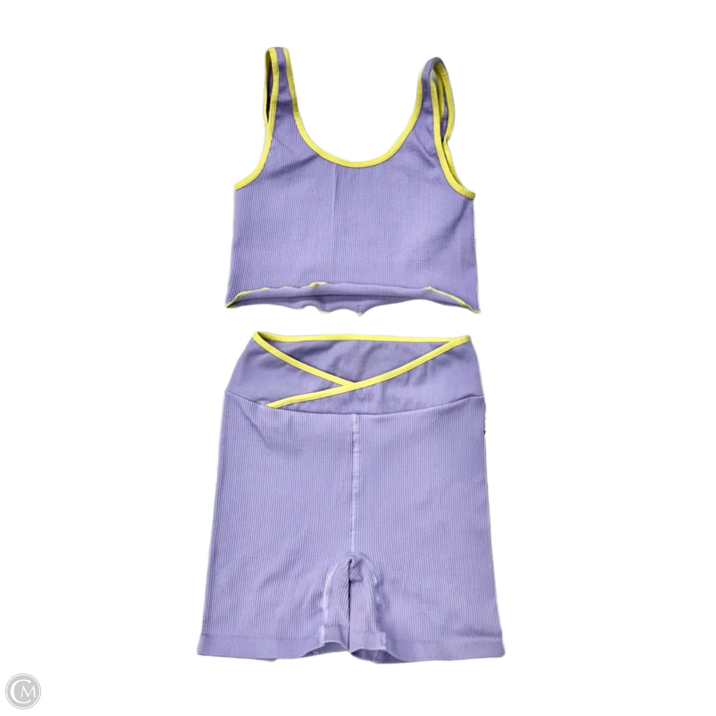 Athletic Shorts 2pc By Free People In Green & Purple, Size: Xs/S