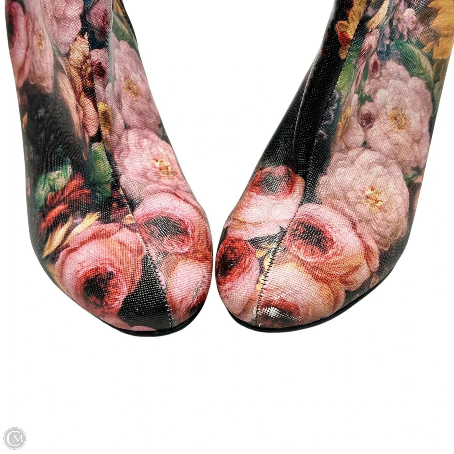 Boots Ankle Heels By Diba In Floral Print, Size: 8
