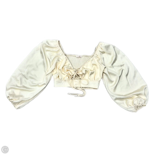 Top Long Sleeve By Blush In Ivory, Size: M