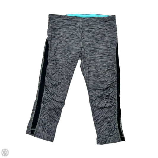 Athletic Leggings Capris By Lululemon In Blue & Grey, Size: M