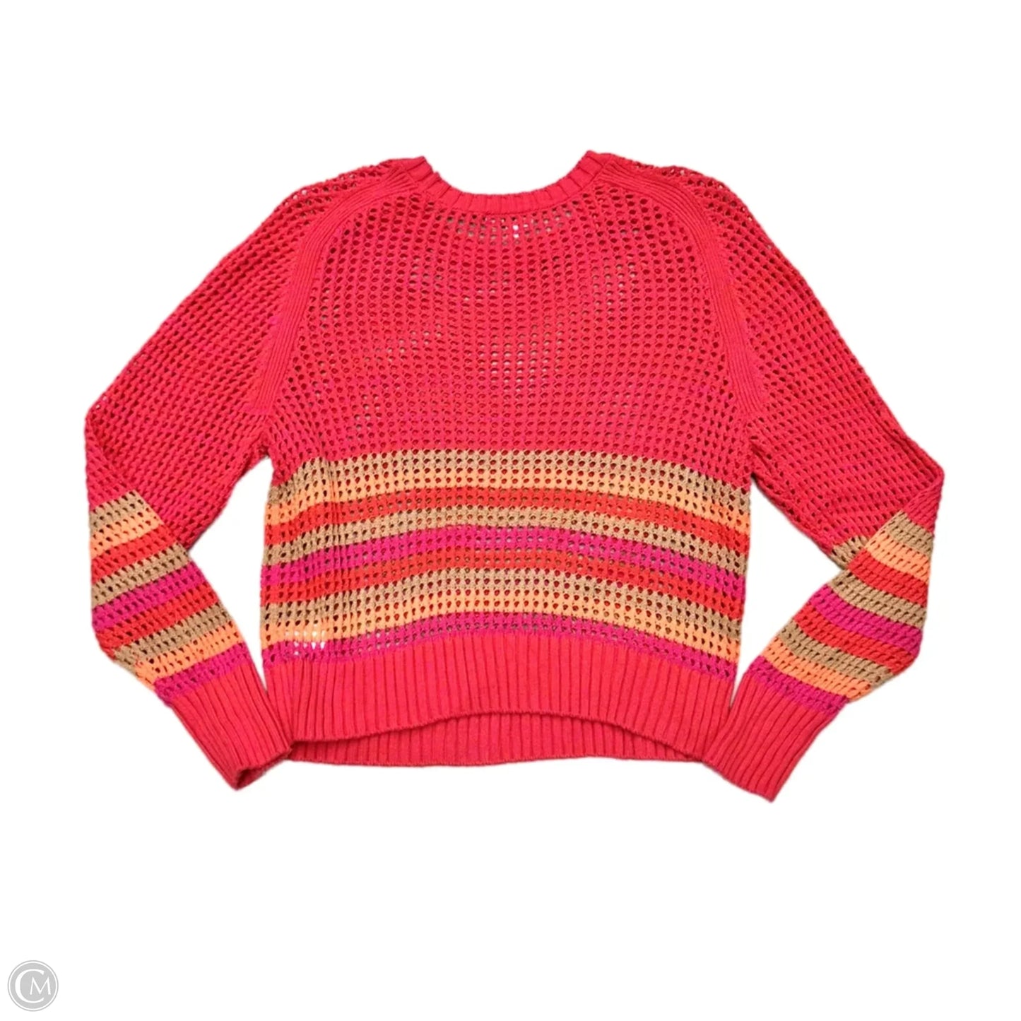 Sweater By 525 In Pink & Red, Size: M