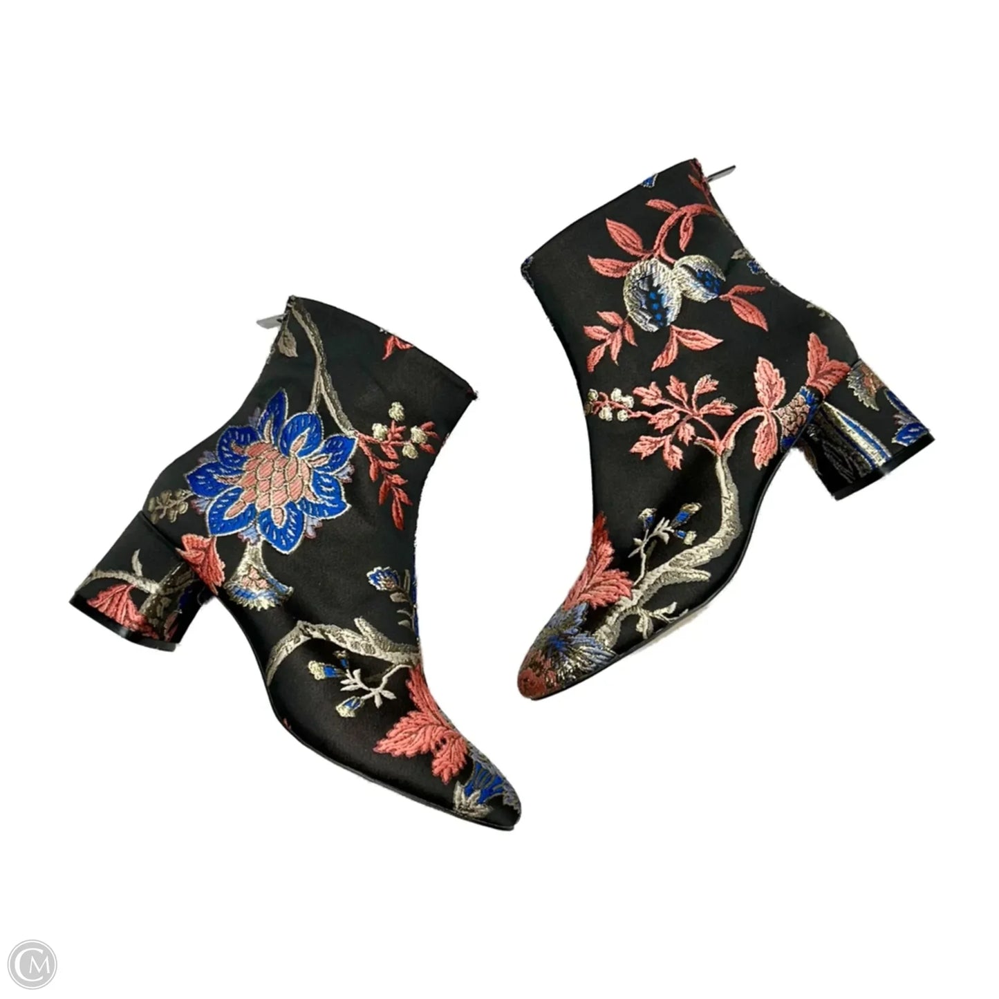 Boots Ankle Heels By Zara In Multi-colored, Size: 7.5