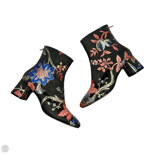 Boots Ankle Heels By Zara In Multi-colored, Size: 7.5