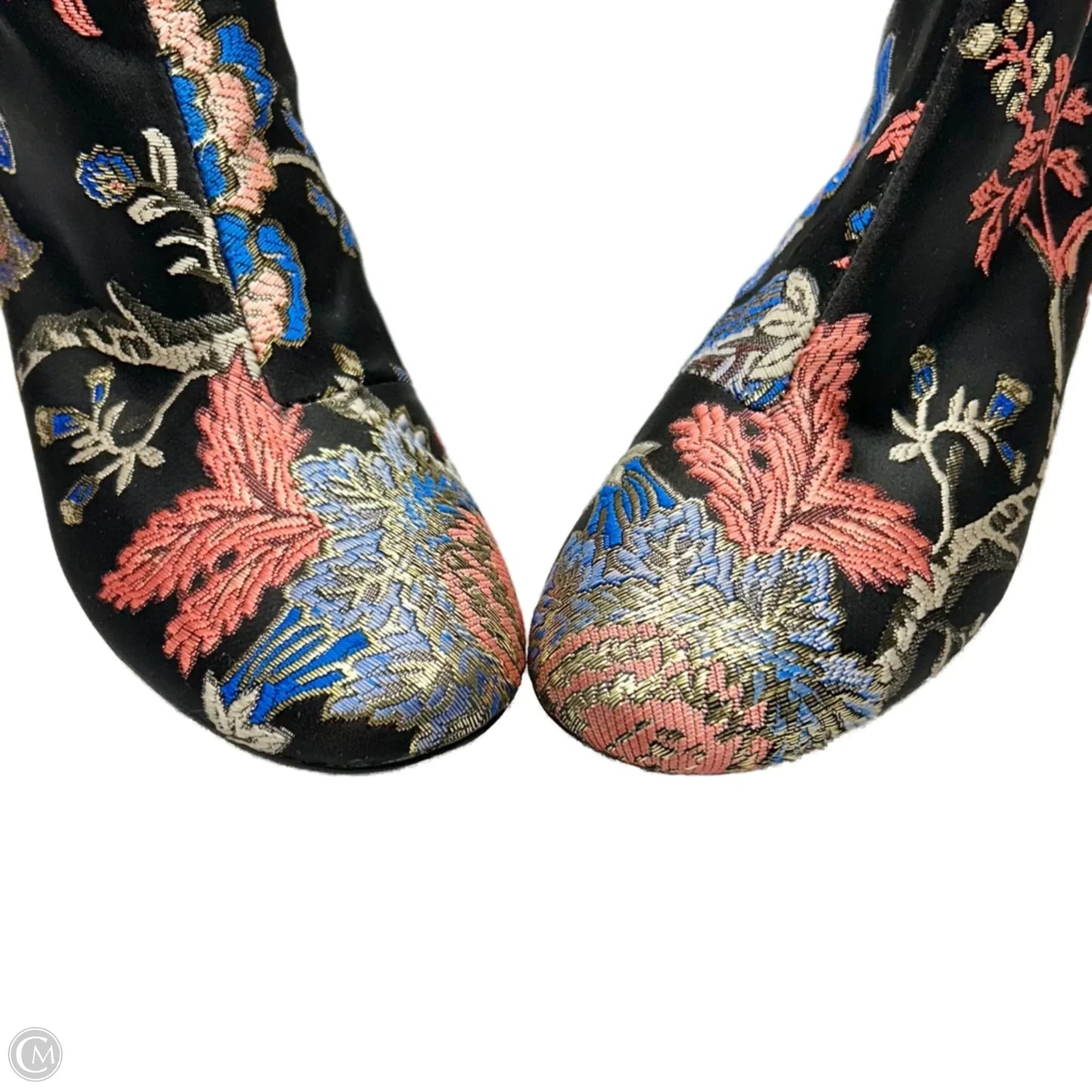 Boots Ankle Heels By Zara In Multi-colored, Size: 7.5