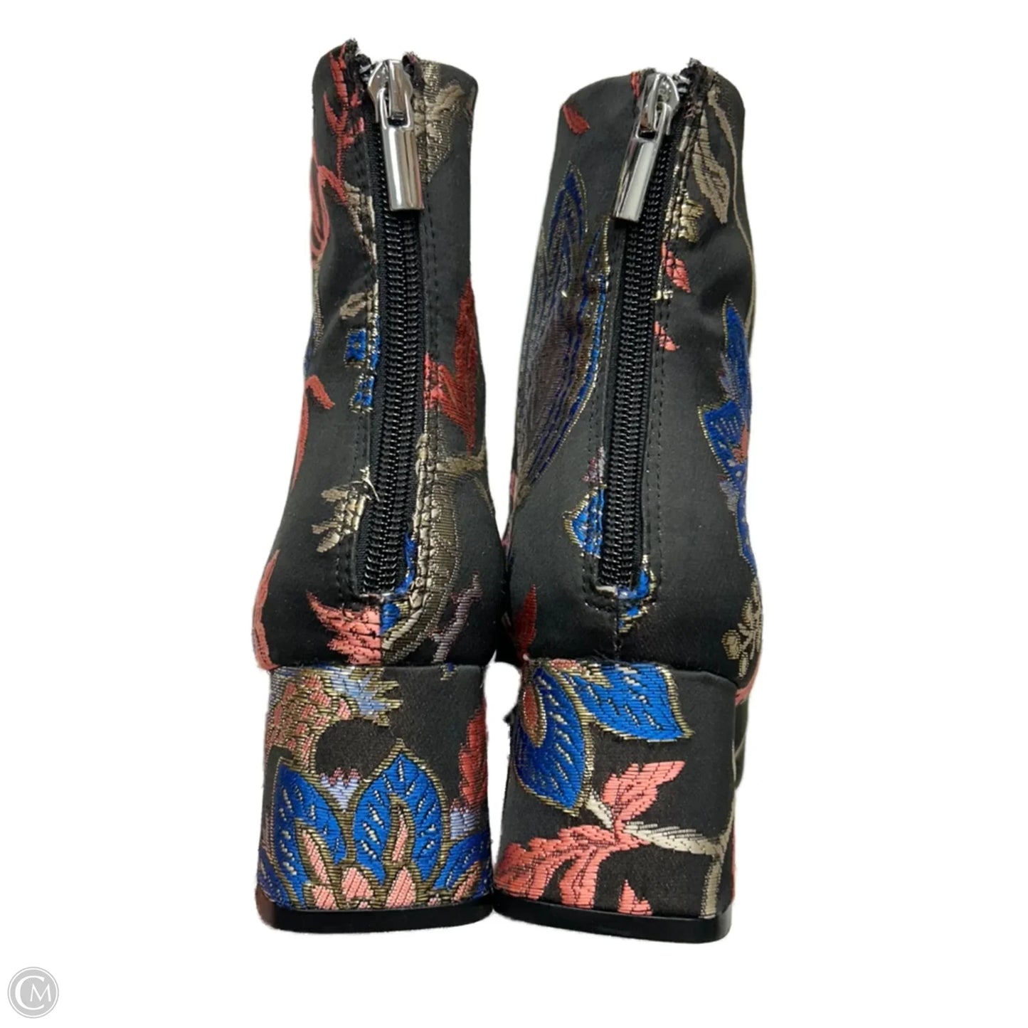 Boots Ankle Heels By Zara In Multi-colored, Size: 7.5