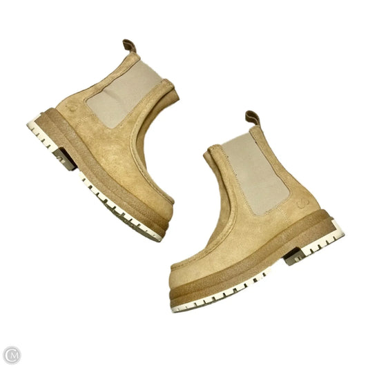 Boots Ankle Flats By Calia In Cream, Size: 8