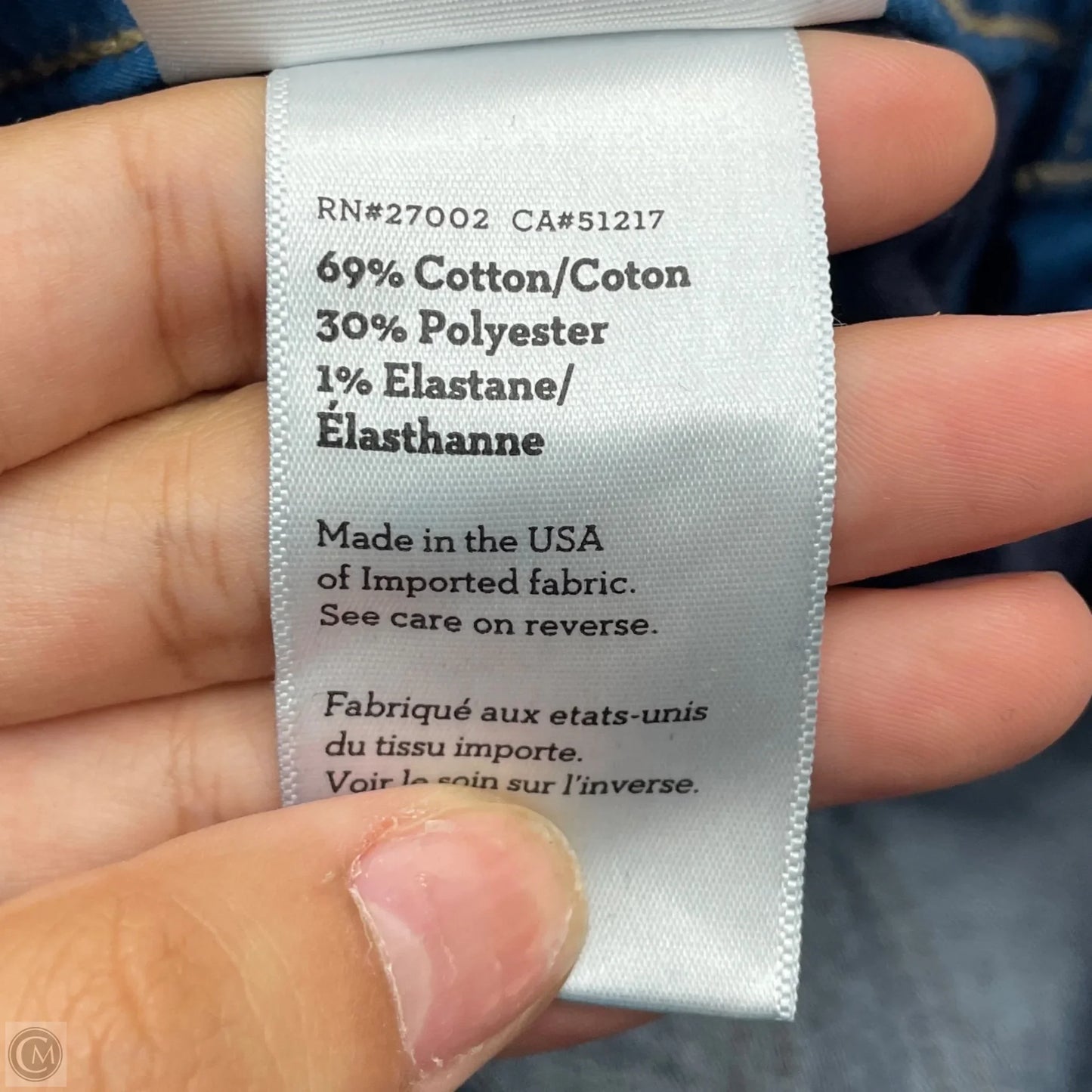 Jeans Straight By Paige In Blue Denim, Size: 4