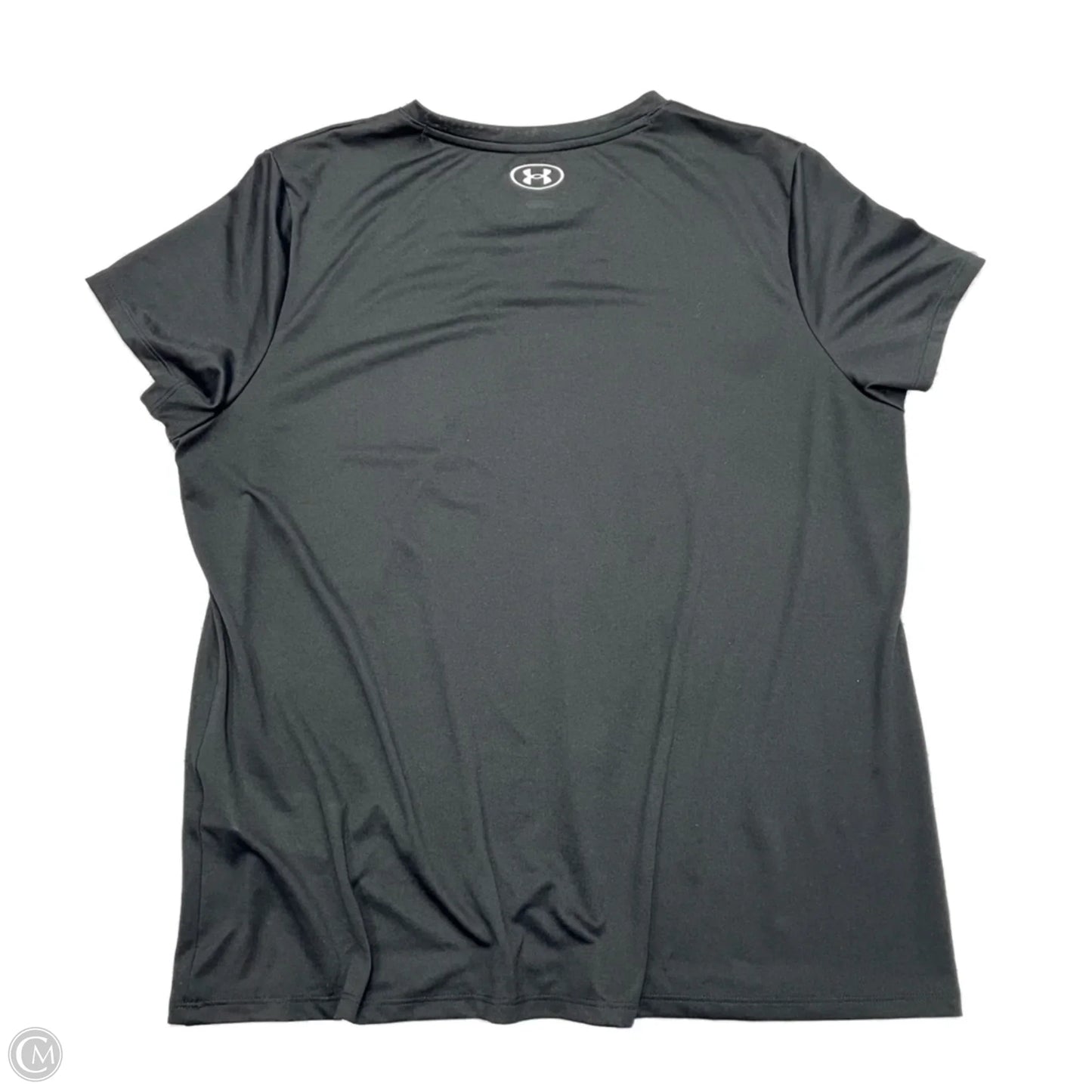 Athletic Top Short Sleeve By Under Armour In Black, Size: 2x
