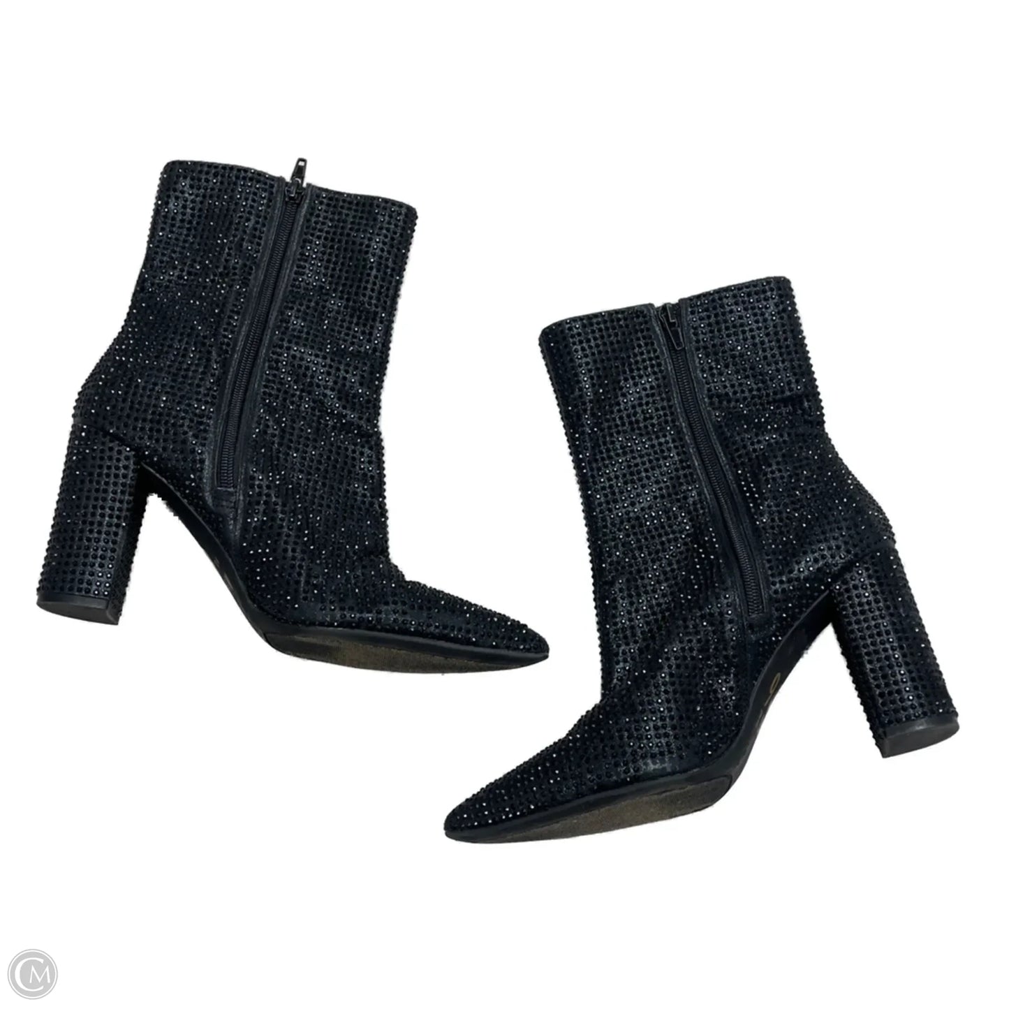 Boots Ankle Heels By Mix No 6 In Black, Size: 8.5