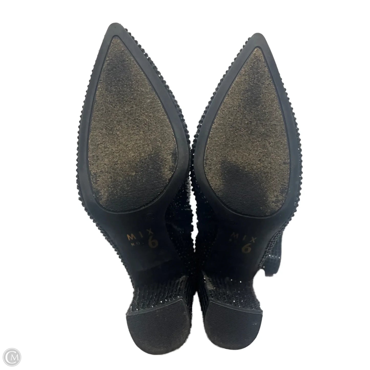 Boots Ankle Heels By Mix No 6 In Black, Size: 8.5