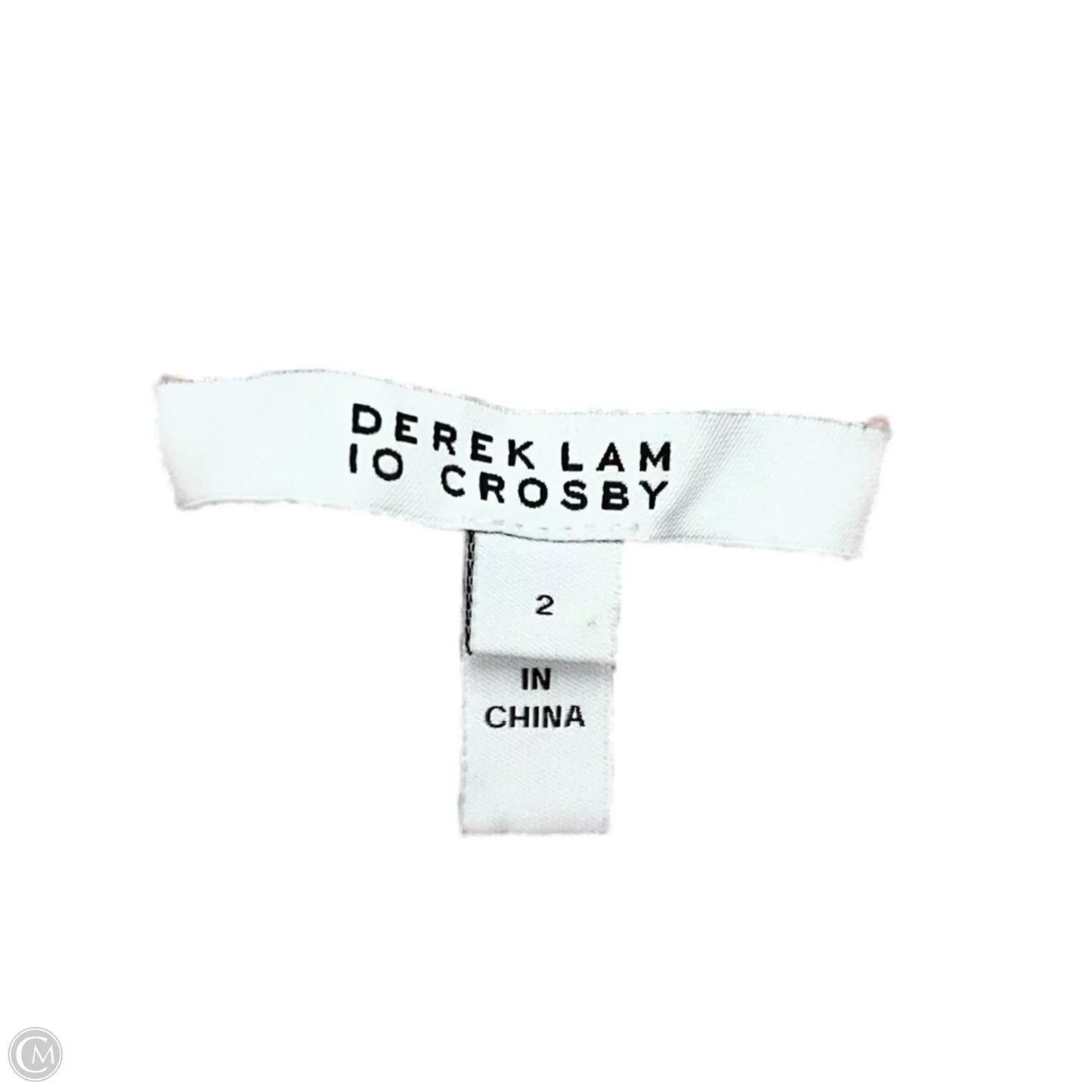 Top Long Sleeve Designer By Derek Lam In Black & Pink, Size: Xs