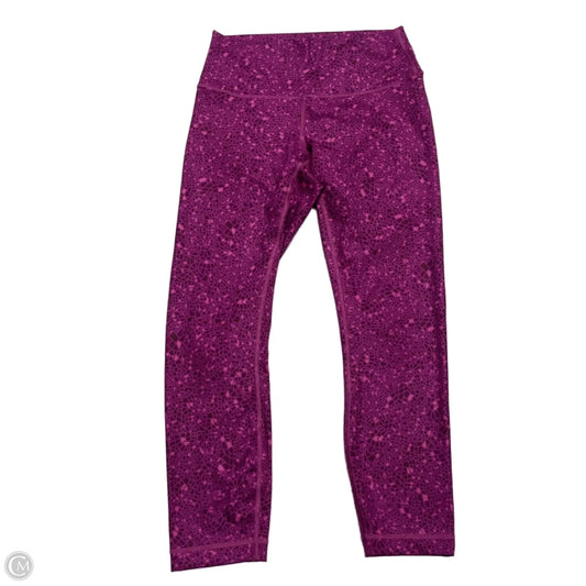 Athletic Leggings Capris By Lululemon In Purple, Size: M