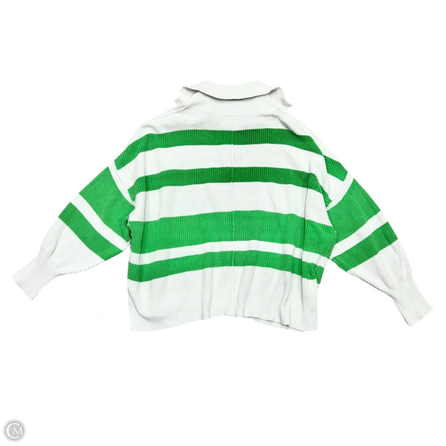 Sweater By Aerie In Green & White, Size: Xl