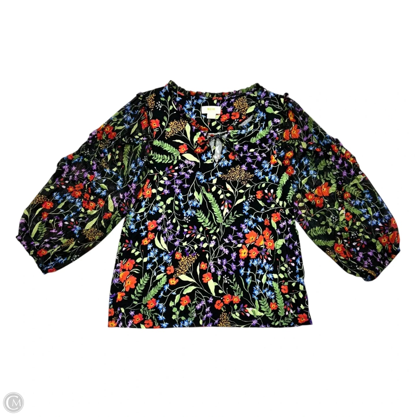 Top Long Sleeve By Maeve In Floral Print, Size: M