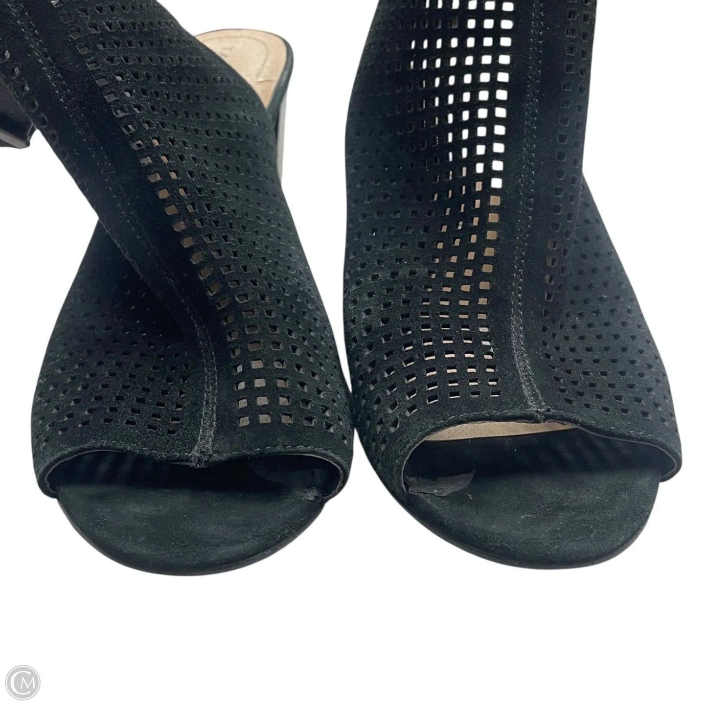 Sandals Heels Block By Tahari By Arthur Levine In Black, Size: 8