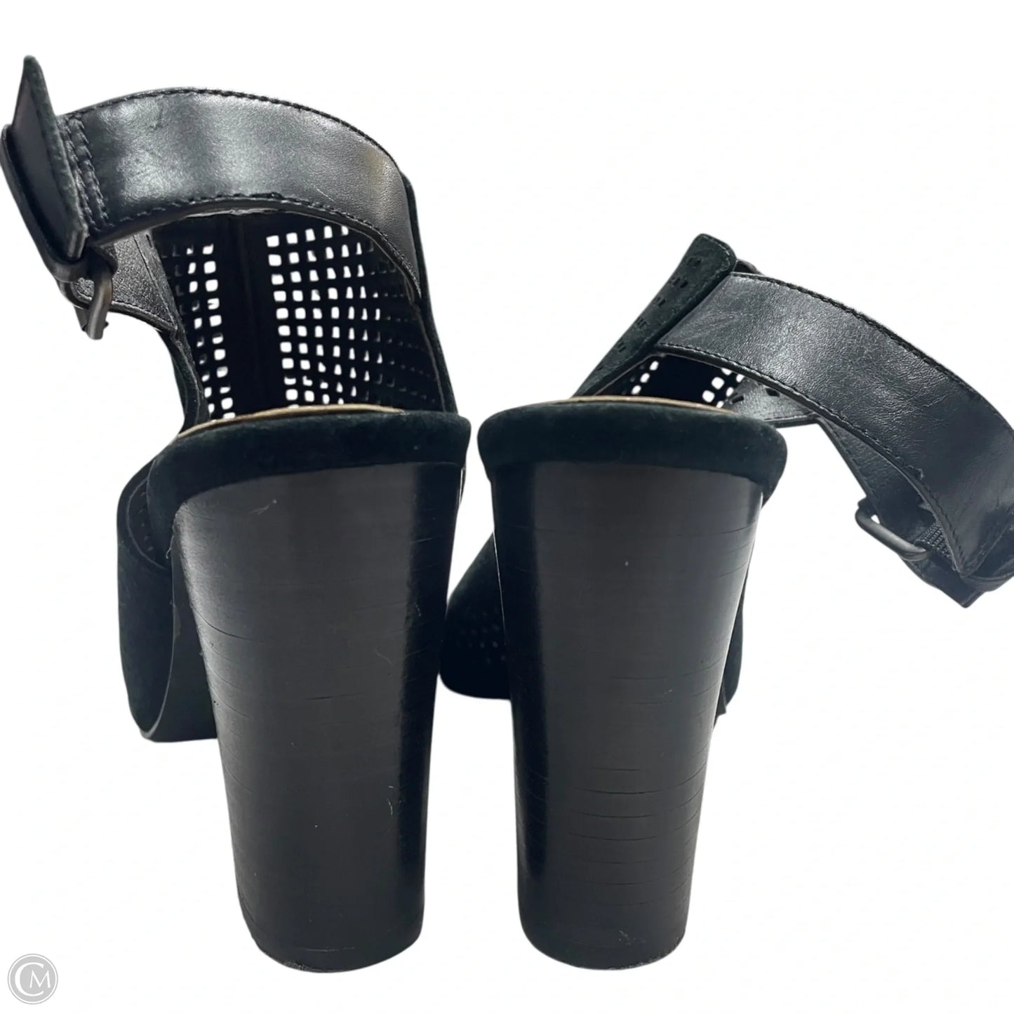 Sandals Heels Block By Tahari By Arthur Levine In Black, Size: 8