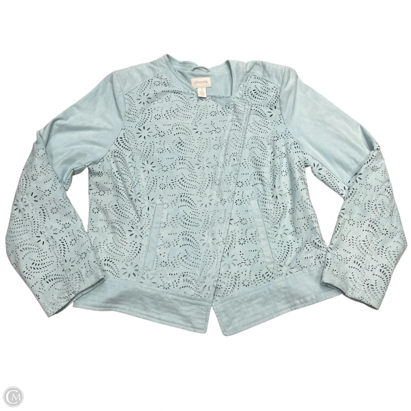 Jacket Other By Chicos In Blue, Size: M